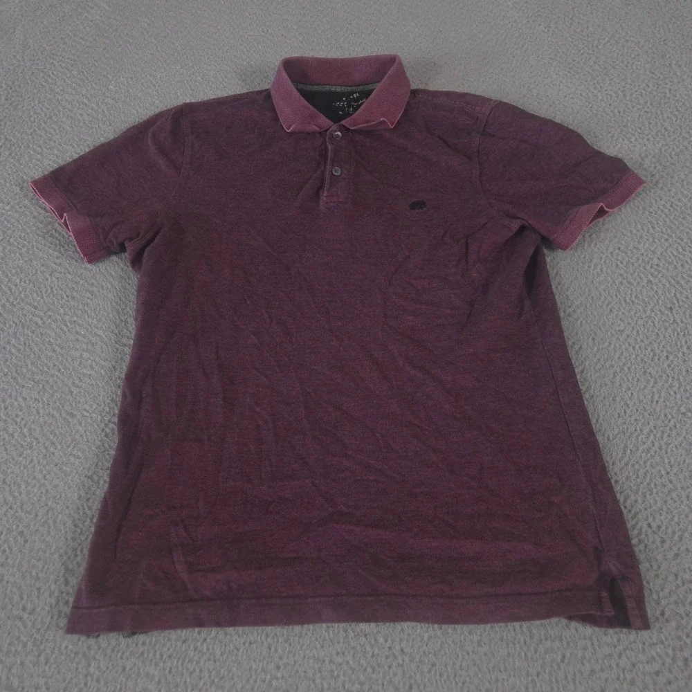 LOT OF 2 Banana Republic Polo Shirt Mens M Standard-Fit Monogram Birdseye Pique